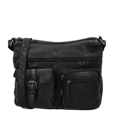 Hide & Stitches Paint Rock Shoulderbag black