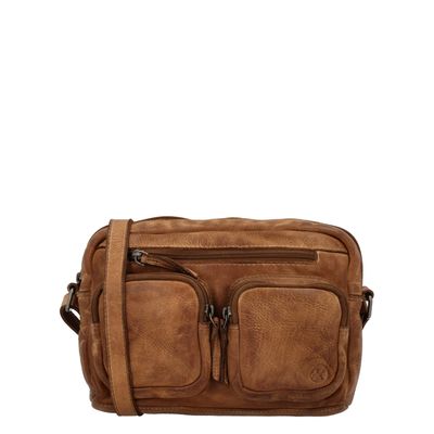 Hide & Stitches Paint Rock Shoulderbag cognac