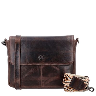 Hide & Stitches Next Navajo Shoulderbag darkbrown