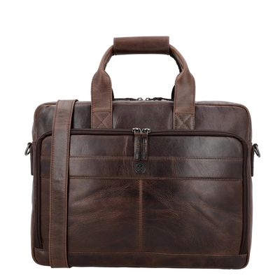 Hide & Stitches Next Navajo Laptopbag darkbrown