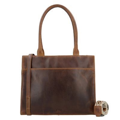 Hide & Stitches Next Navajo Laptopbag brown