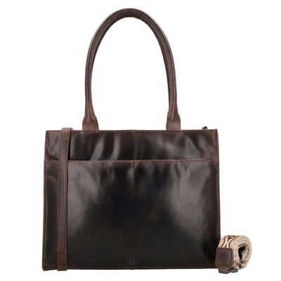 Hide & Stitches Next Navajo Laptopbag darkbrown