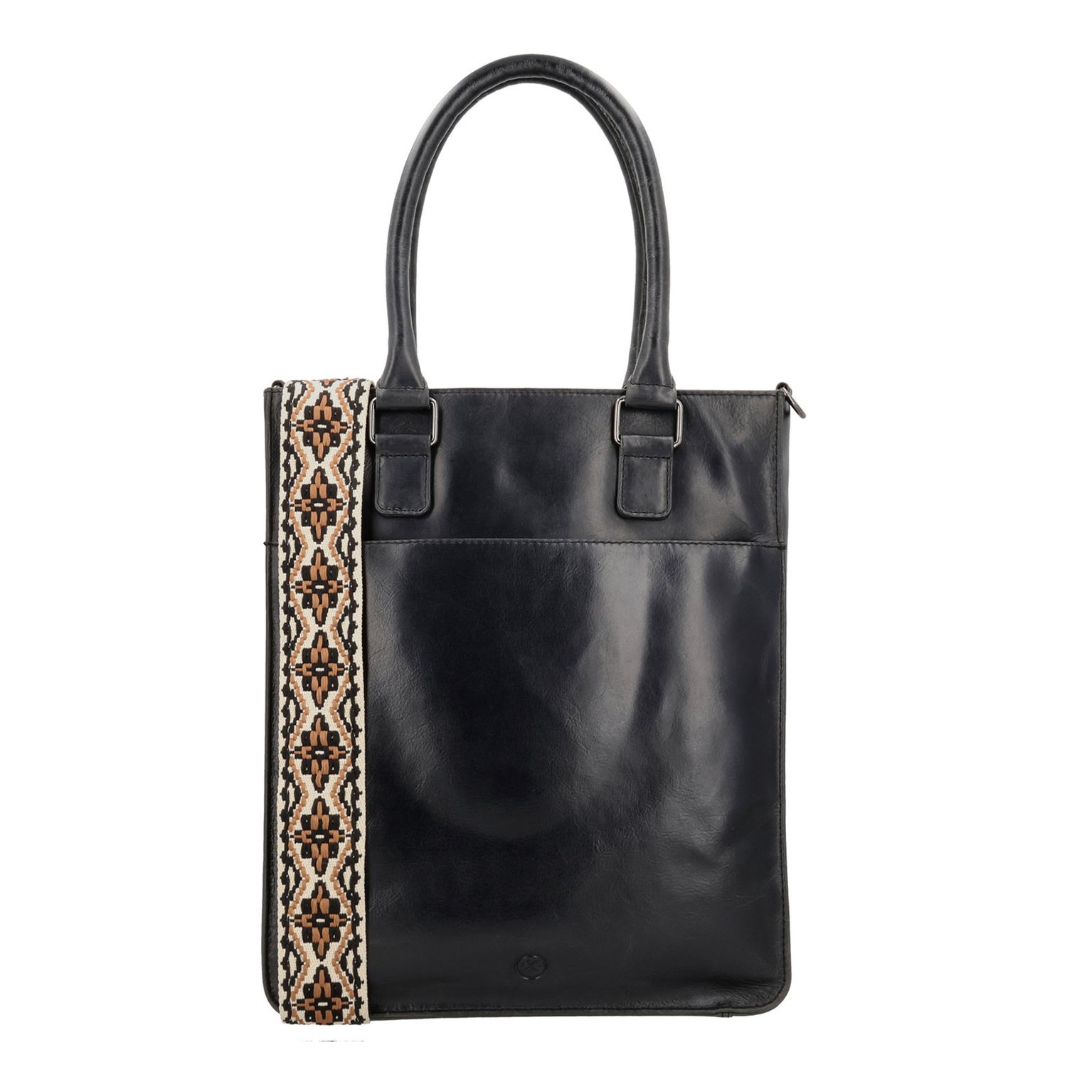 Hide Stitches shopper zwart