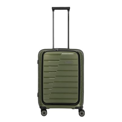 Travelite Air Base 4 Wiel Trolley S Front-Pocket olive