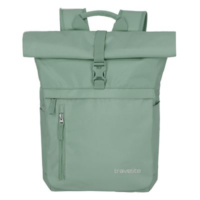 Travelite Basics Rollup Backpack light green