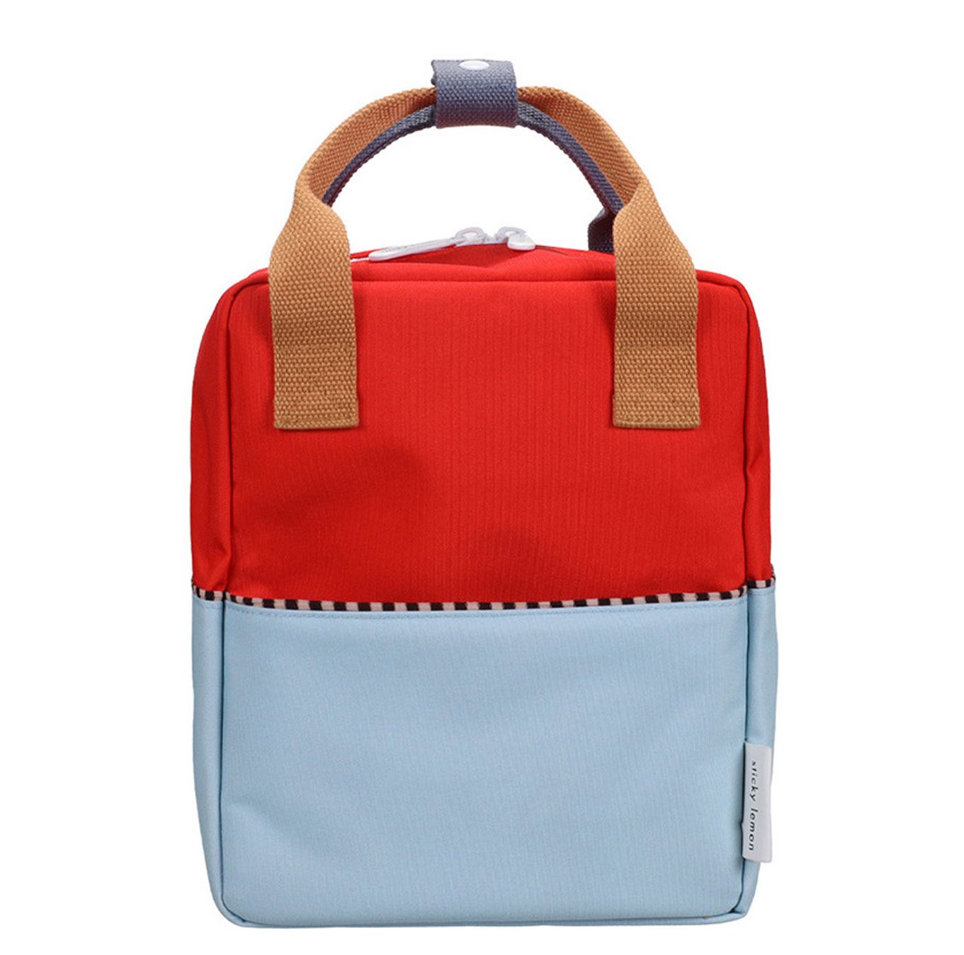 Sticky Lemon Colourblocking rugzak blauw, rood, geel en multicolor
