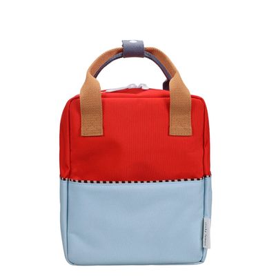 Sticky Lemon Small Backpack Colourblocking Wonders red hat-zissou blue