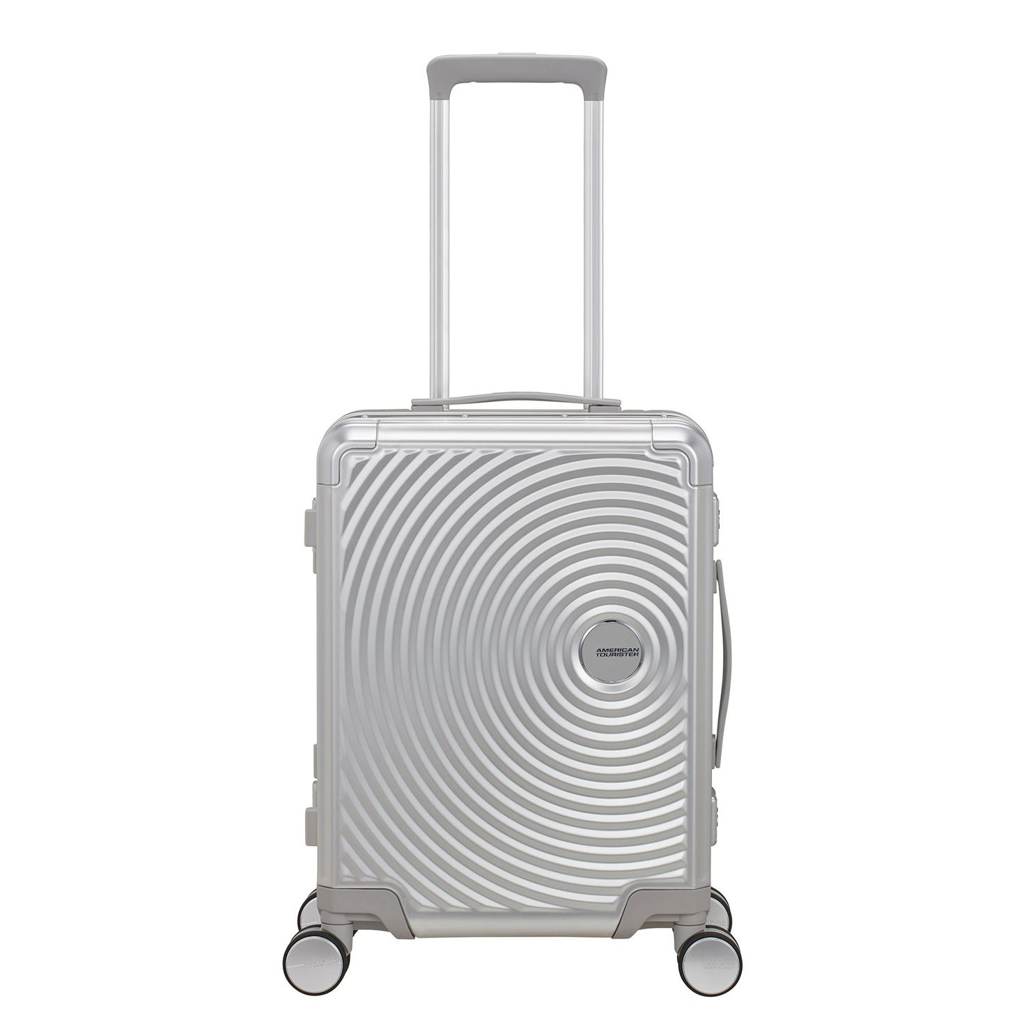 American Tourister Soundbox Spinners zilver