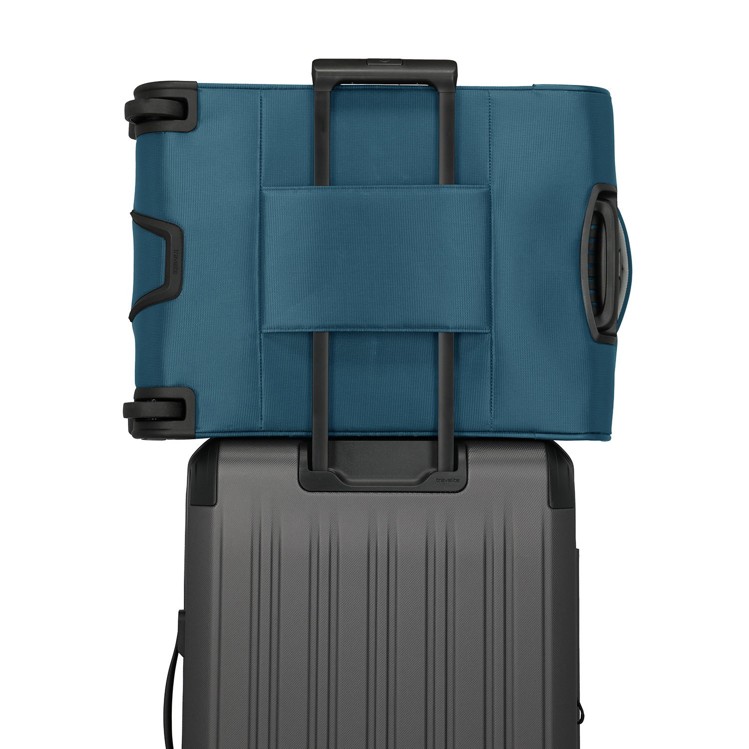 Travelite Handbagagekoffer met 4 wielen, antraciet (grijs), 55 x 40 x 20 cm / 1,7 kg (2-Rad), Boordtrolley met 2 wielen