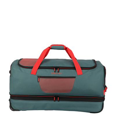 Travelite Basics Wheeled Duffle 70cm Expandable green/orange