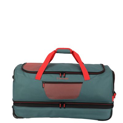 Travelite Basics Wheeled Duffle 70cm Expandable green/orange