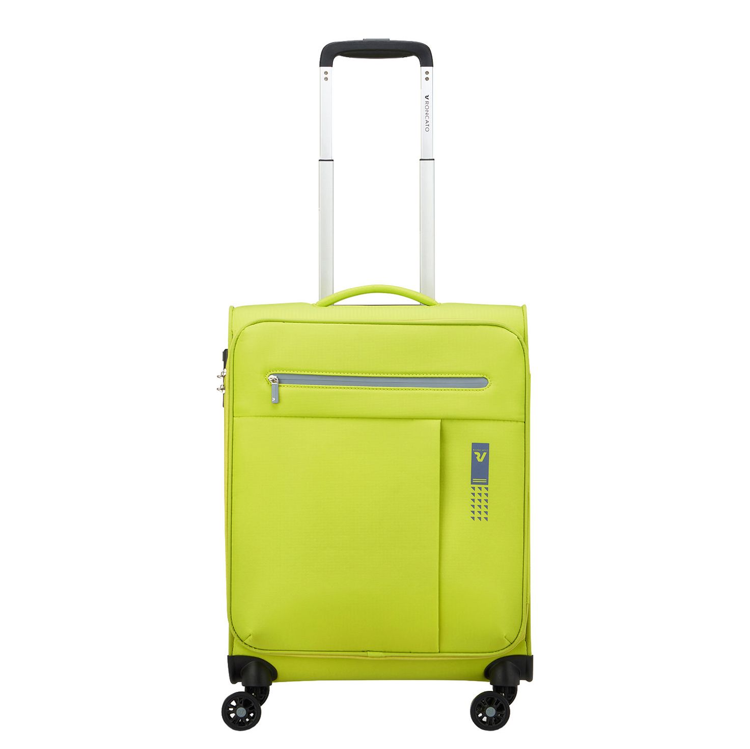 Roncato Lite Soft 4 Wheel Cabin Trolley cyber lime handbagage koffer