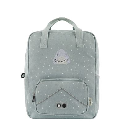 Trixie Mr. Shark Large Backpack light grey