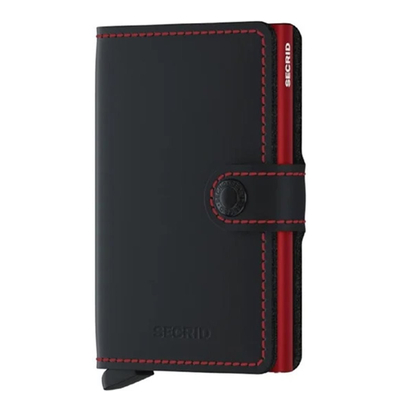 Secrid Miniwallet Wallet Matte black & red