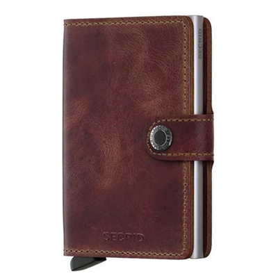 Secrid Miniwallet Portemonnee brown Vintage leather