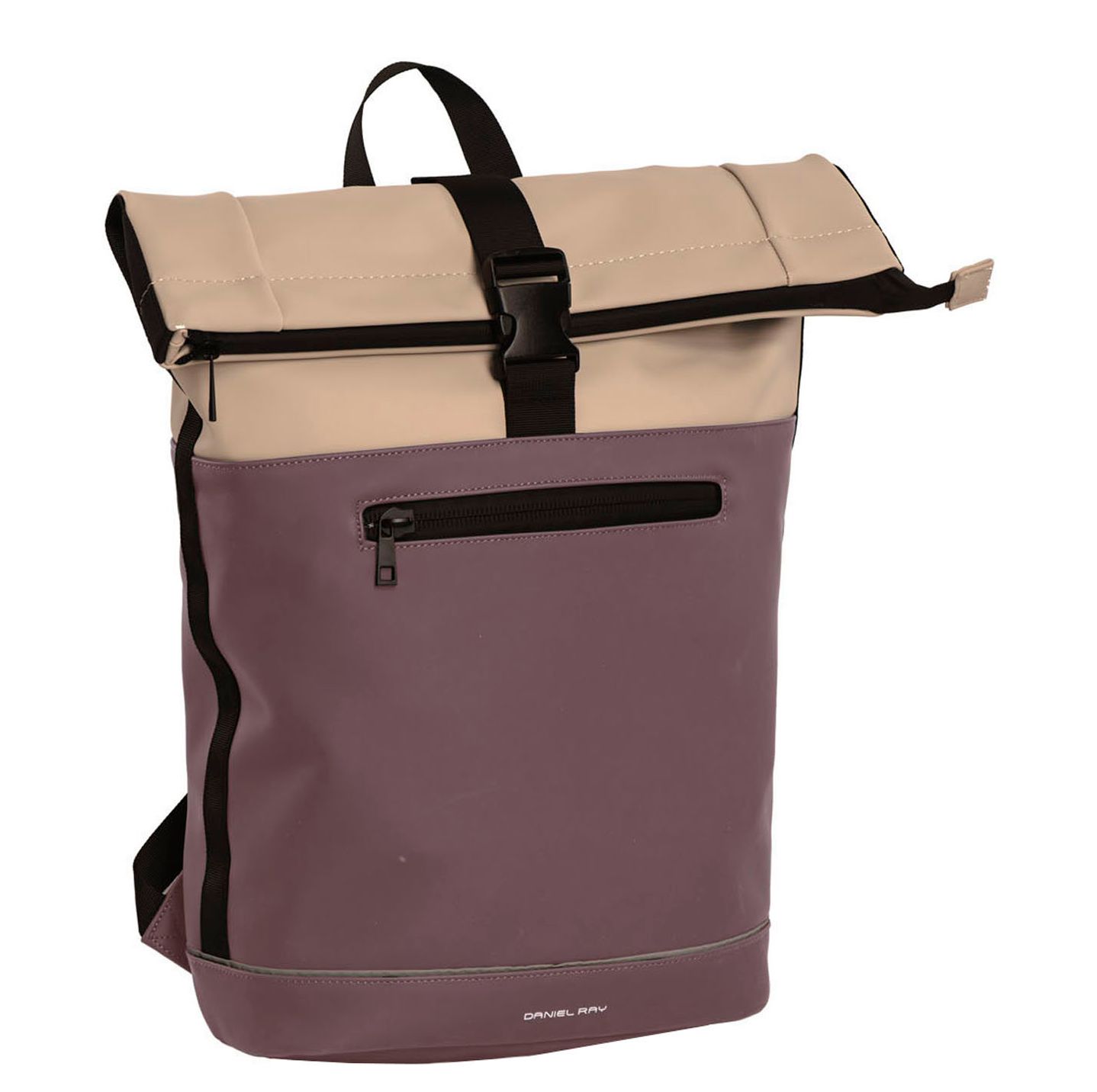 Daniel Ray rugzak paars, khaki en multicolor