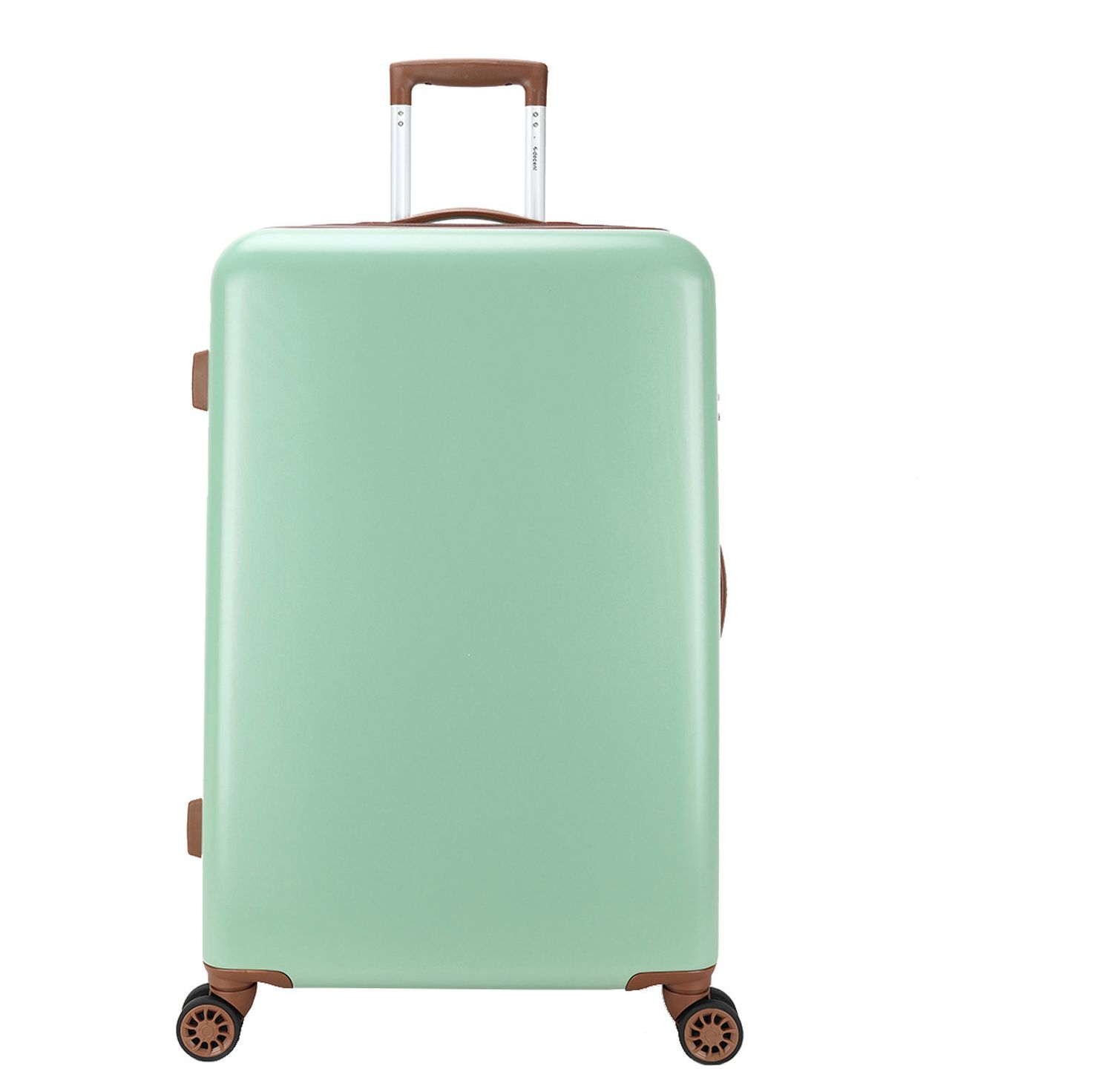 Decent Retro Koffer Groot 76 cm Olive Light Green