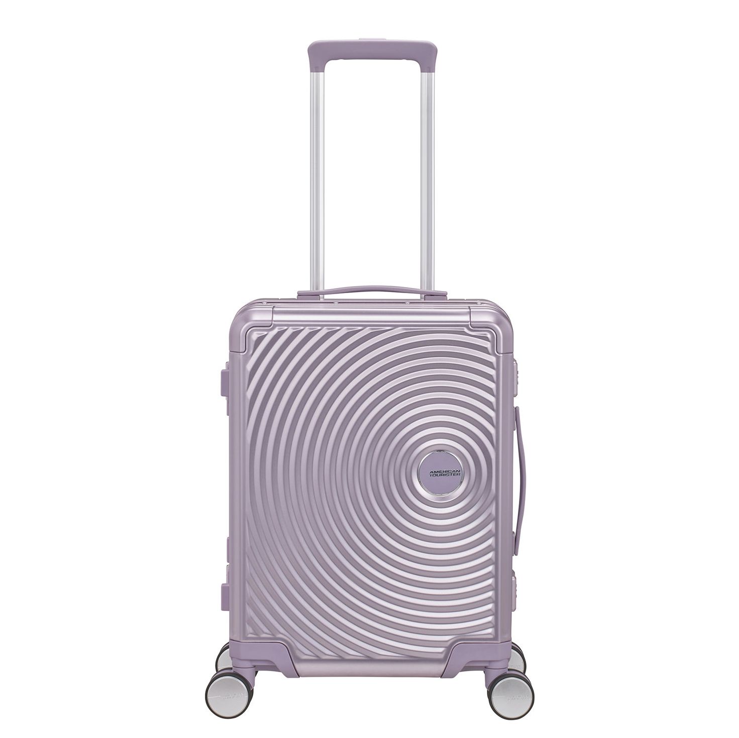 American Tourister Soundbox Spinners roze en paars