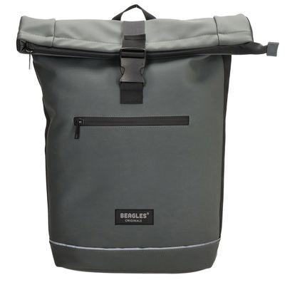 Beagles Originals Rolltop Rugtas Waterproof 15.6" grijs