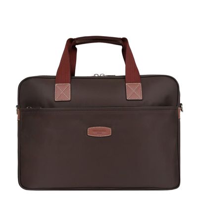 Hexagona A4 Briefcase Laptopbag S dark brown
