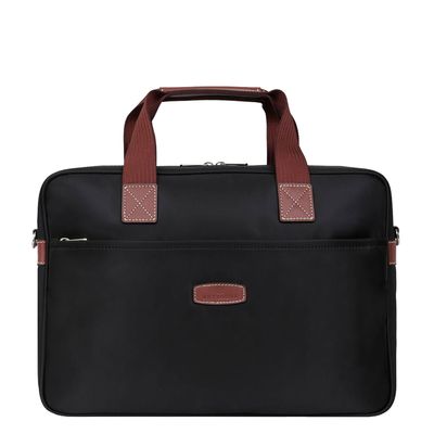 Hexagona A4 Briefcase Laptopbag S black/brown