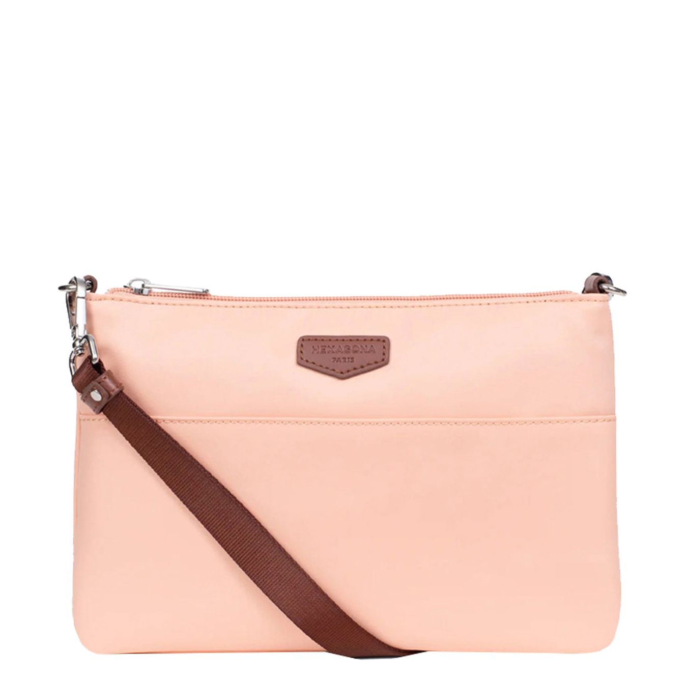 Hexagona clutch roze