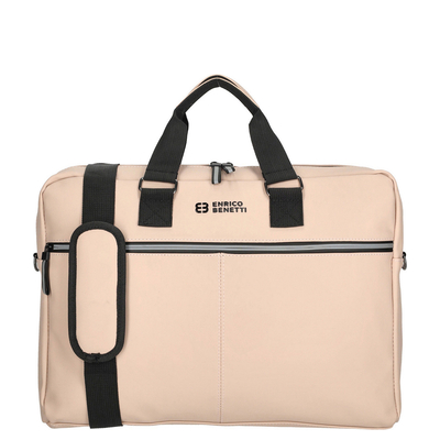 Enrico Benetti Bergen PU Laptop Shoulderbag 17" soft pink