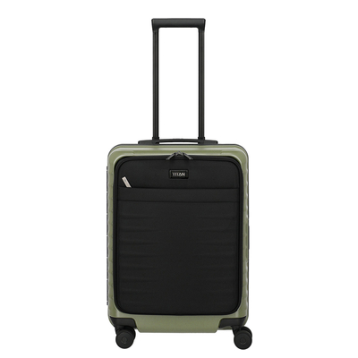TITAN Overseas 4 Wheel Cabin Spinner Frontpocket forest green