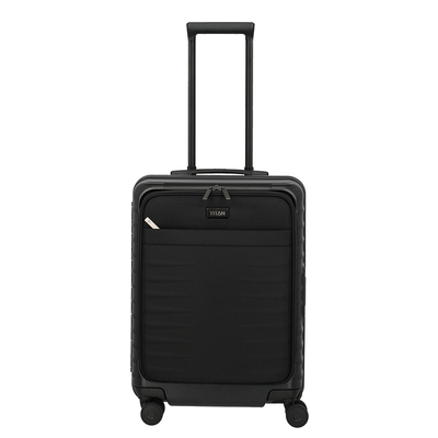TITAN Overseas 4 Wheel Cabin Spinner Frontpocket nightshade black