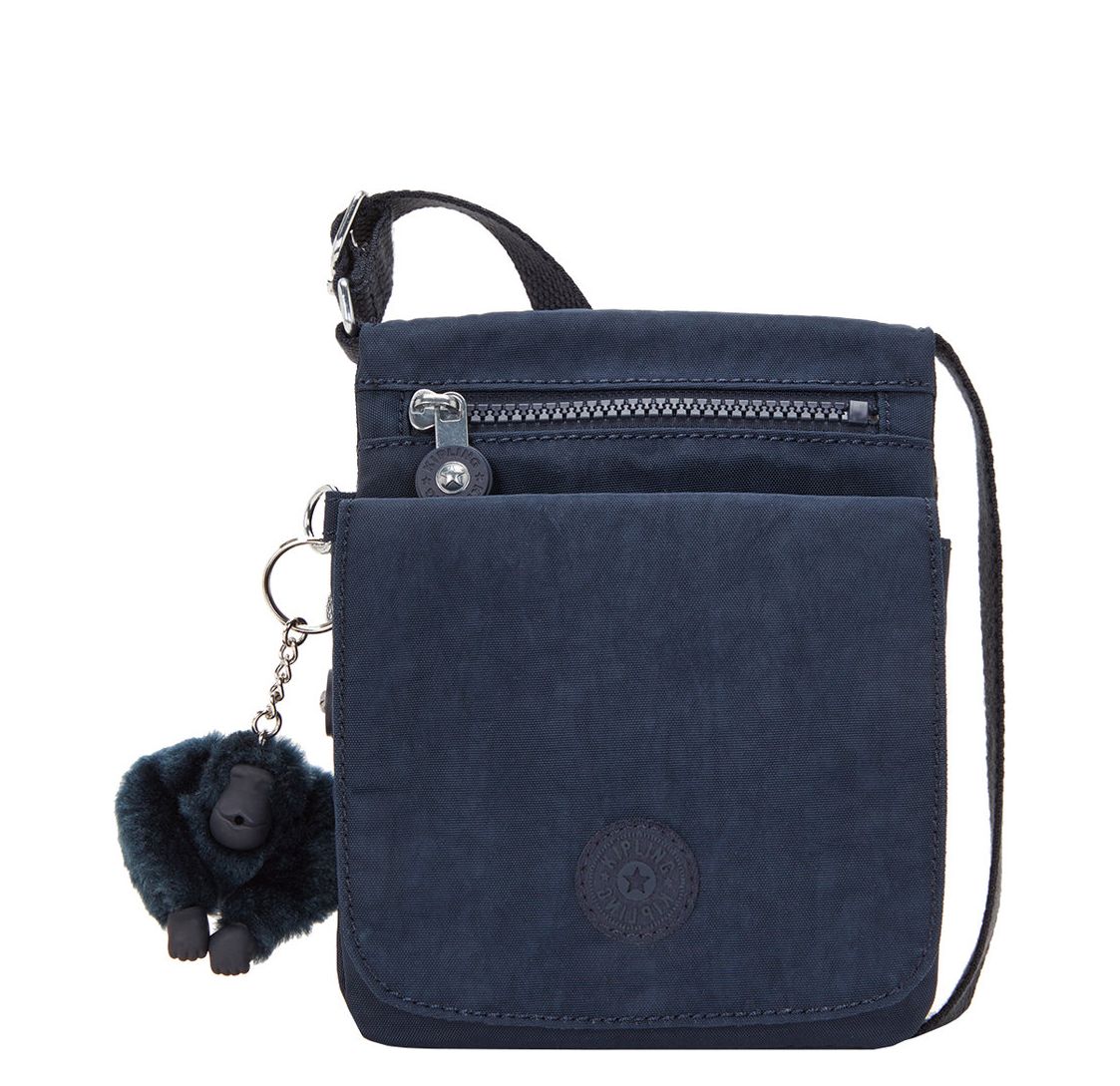 Kipling New Eldorado crossbodytas blauw