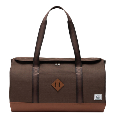Herschel Supply Co. Heritage Duffel chocolate brown crosshatch/sadle brown