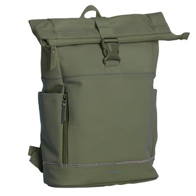 Daniel Ray Pittsburgh Rolltop Backpack Coated 15.6" olive green