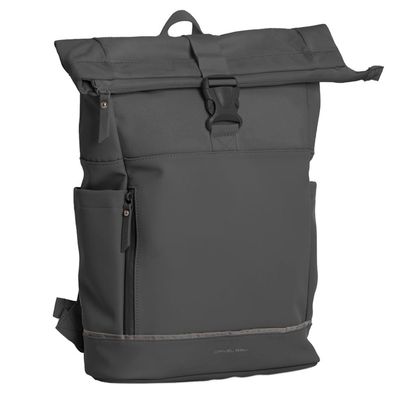 Daniel Ray Pittsburgh Rolltop Backpack Coated 15.6" dark grey