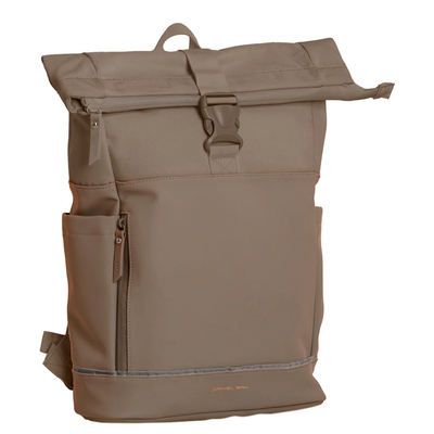 Daniel Ray Pittsburgh Rolltop Backpack Coated 15.6" taupe