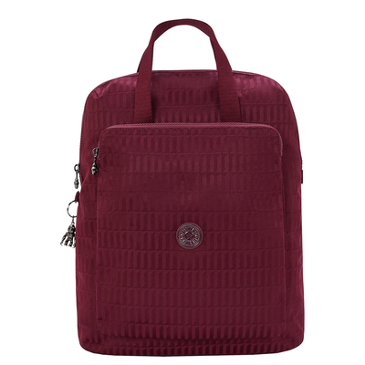 Kipling Kazuki ej maroon tile jacquard