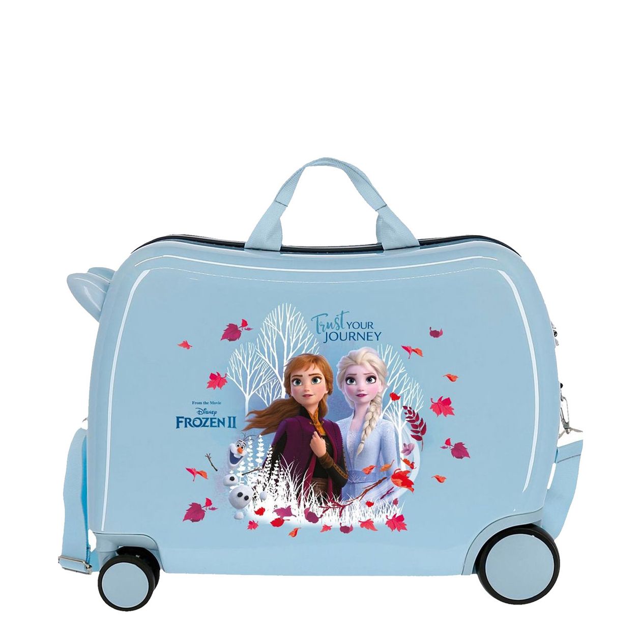 Frozen Trust Your Journey Rolling Suitcase 4 Wheels Blue