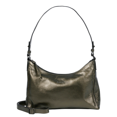 Burkely Creased Crystal Shoulderbag gun metal