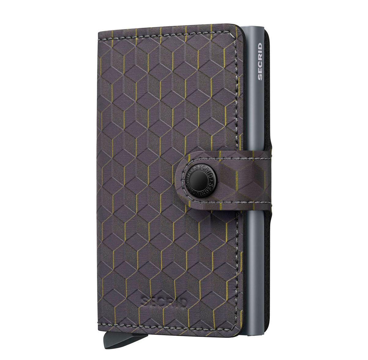 Secrid Mini Wallet portemonnee grijs, geel en multicolor