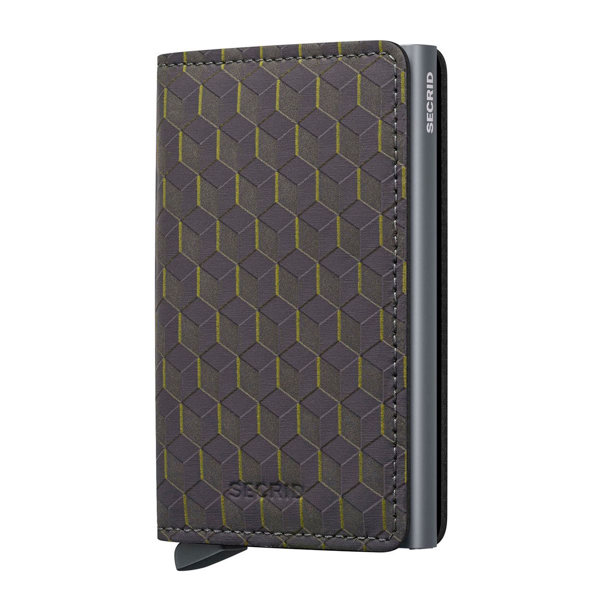 Secrid Slim Wallet portemonnee grijs, geel en multicolor