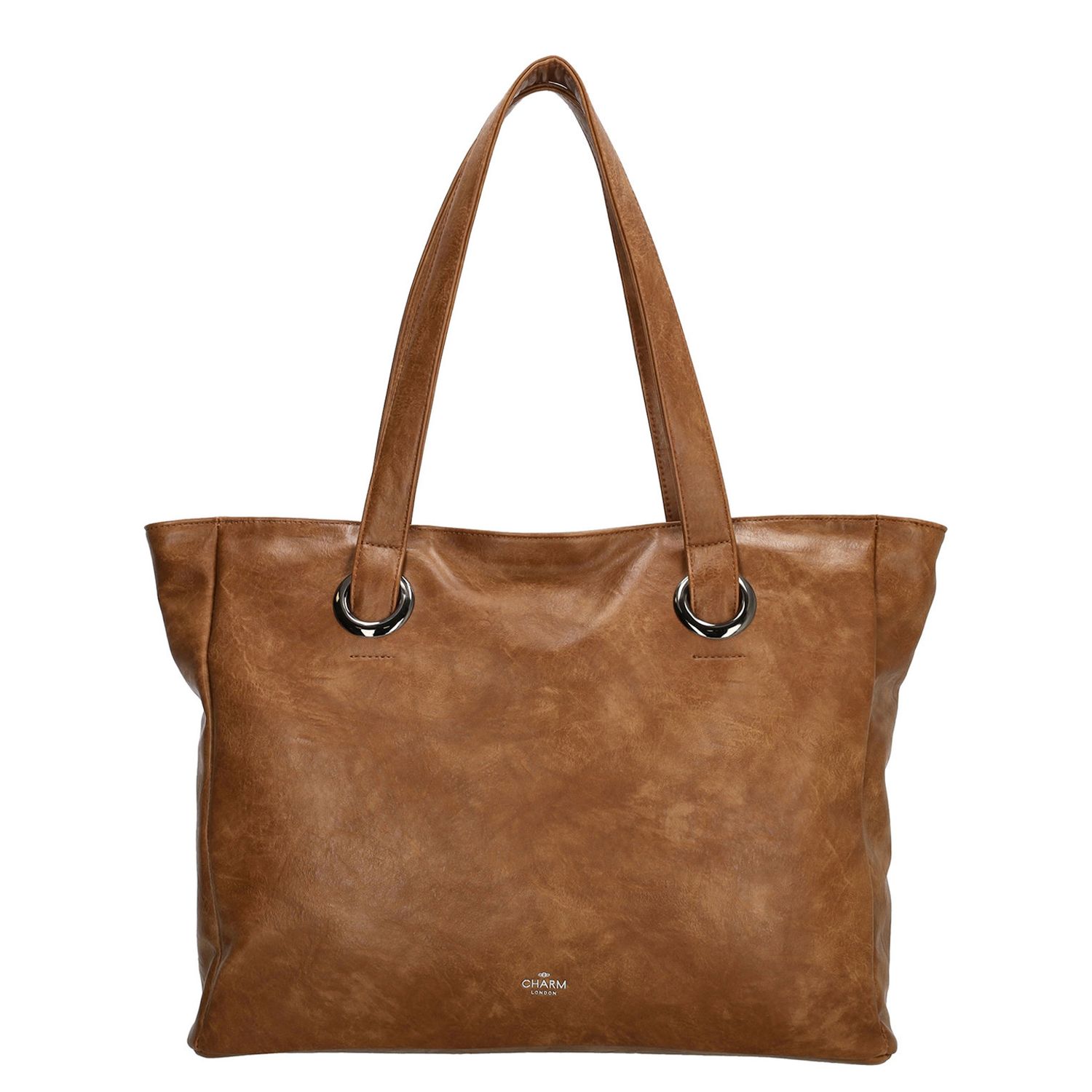 Charm London Liberty Laptoptas 17,3 Inch Cognac