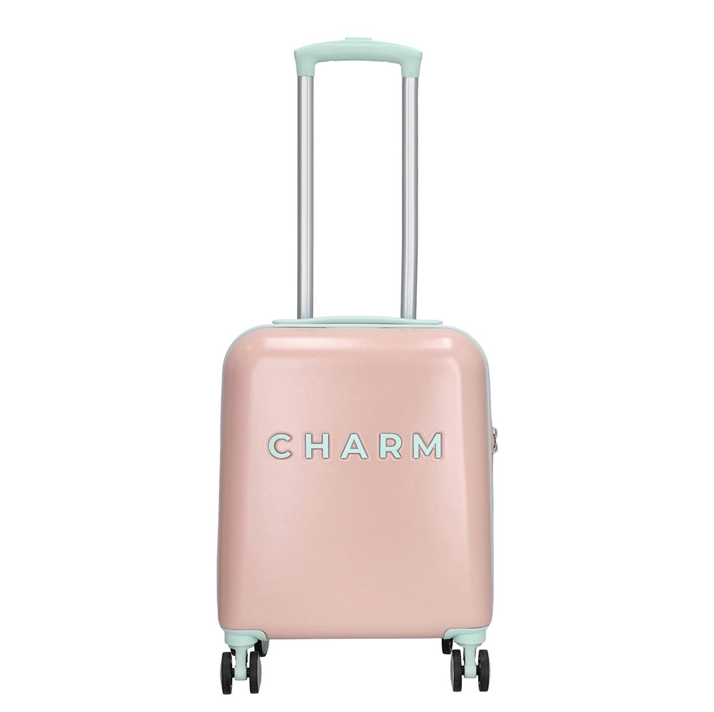 Charm London Underseater Travel Trolley light pink handbagage koffer pilotenkoffer