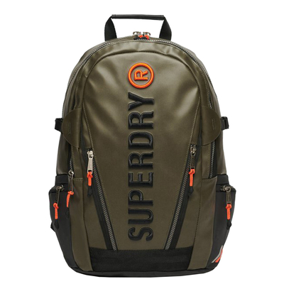 Superdry Tarp Emb Backpack surplus goods olive green