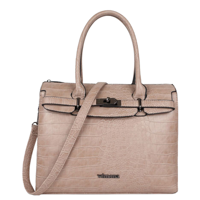Wimona Liona Dames Laptopbag taupe
