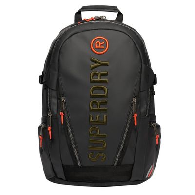 Superdry Tarp Emb Backpack black/khaki green