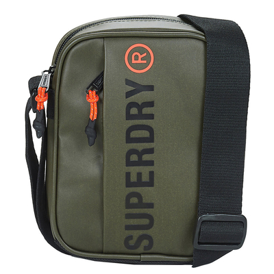 Superdry Tarp Cross Body Bag olive green
