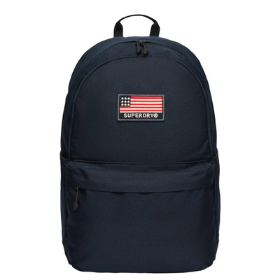 Superdry Classic Patch Montana Backpack eclipse navy flag
