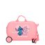 Disney Stitch Rolling Suitcase 4 Wheels pink