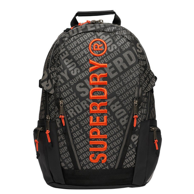 Superdry Tarp Aop Backpack black aop reflective