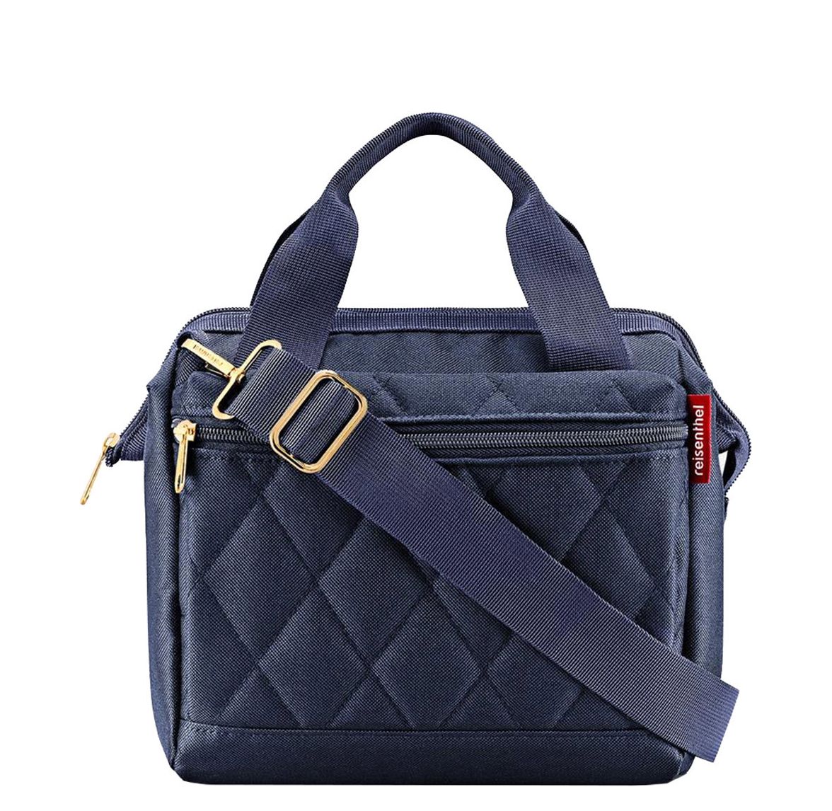 Reisenthel Allrounder schoudertas blauw en goud