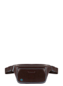Piquadro Blue Square Bum Bag mahogany